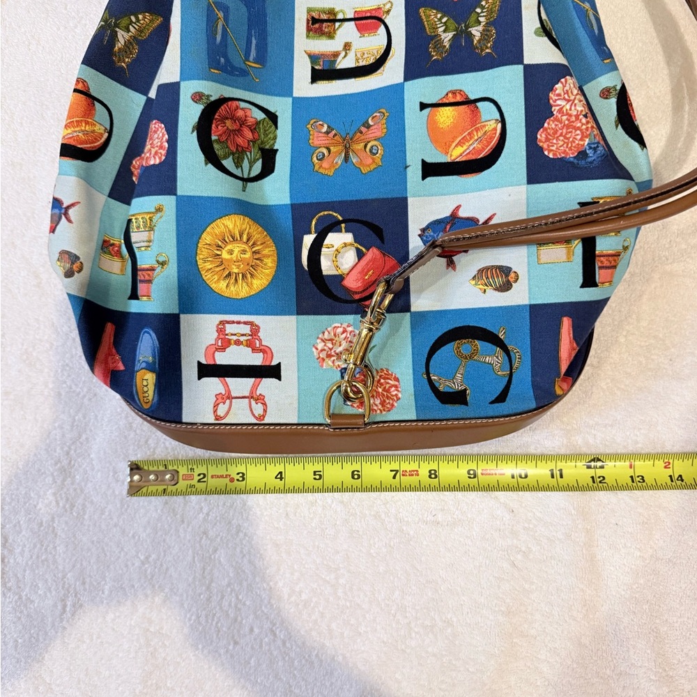 Authentic Gucci Simo Colorful Patterned Backpack - Picture 13 of 14